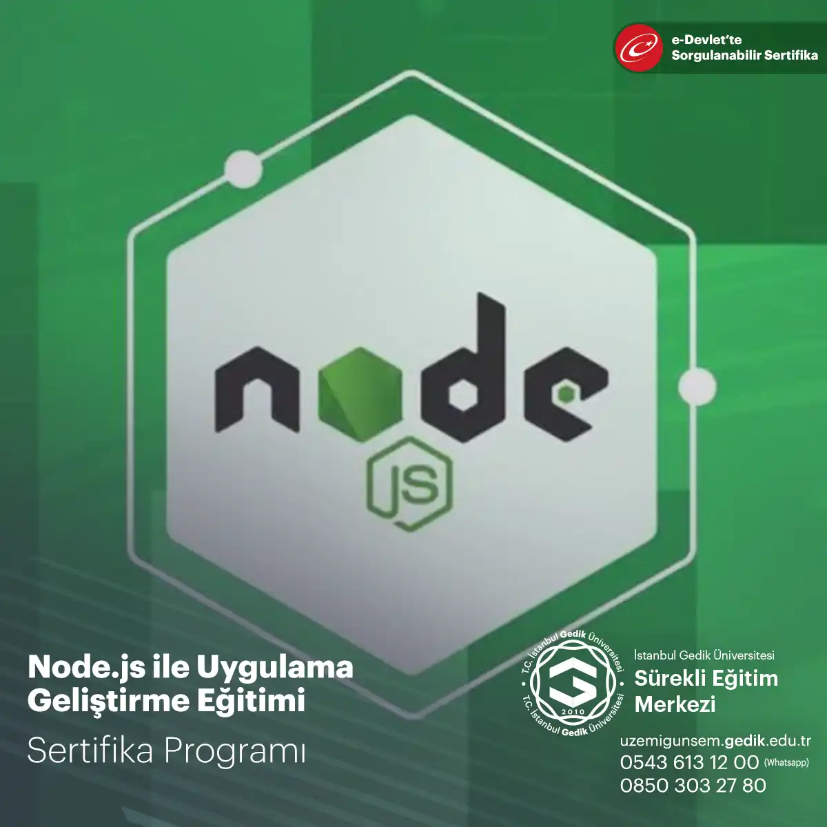 Node.js ile Uygulama Geliştirme Eğitimi 
